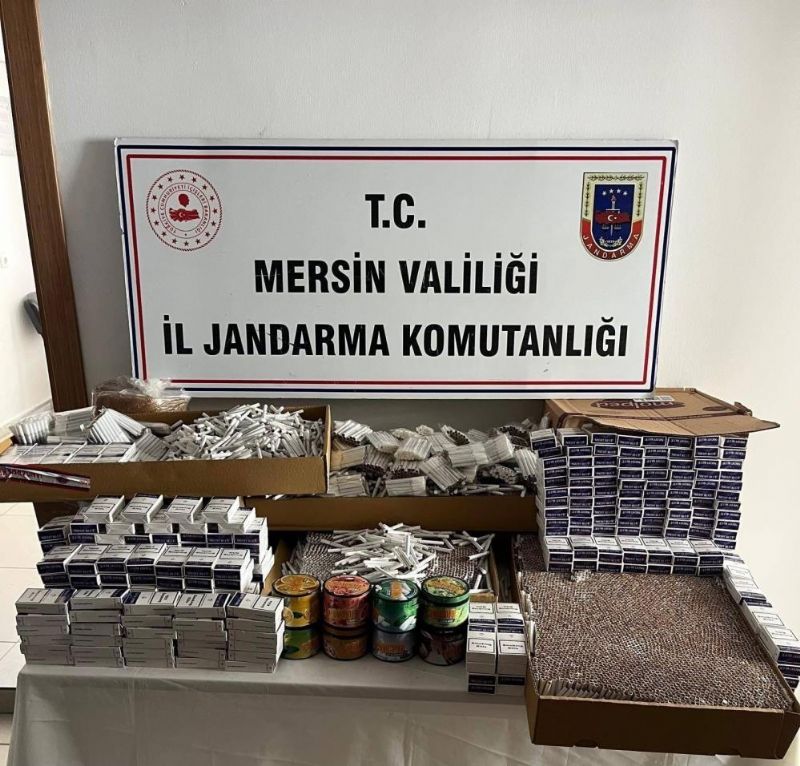 Mersin’de sigara kaçakçılığı operasyonu: 32 bin 120 makaron ele geçirildi