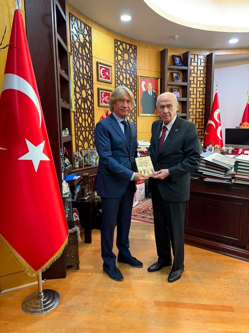 MTSO Meclis Başkanı Hamit İzol, MHP Genel Başkanı Devlet Bahçeli’yi ziyaret etti